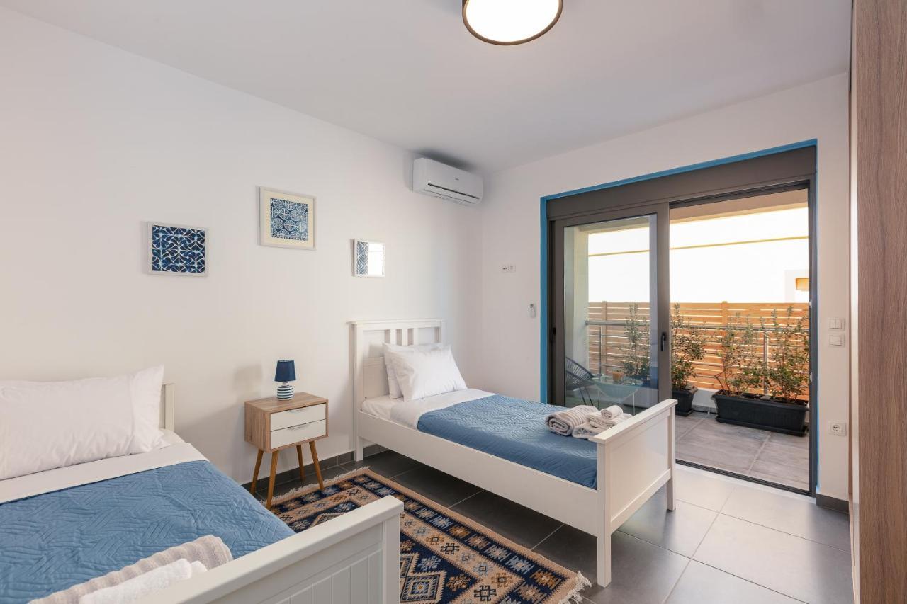 Greek Sky - New Modern Apartment With Shared Pool Tavronitis Exteriör bild